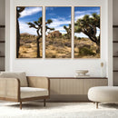 Joshua Tree Desert Wall Art Canvas Print – Framed