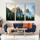 Wilderness Wall Art Canvas Print – Misty Forest Nature