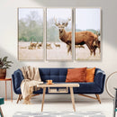 Rustic Deer Wall Art Canvas Print – Forest Woodland Stag by MyGreatCanvas | Canvas Wall Art Prints | Photo Prints & Wall Decor
