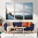 Snowy Mountains Wall Art Canvas Print – Framed Alpine by MyGreatCanvas | Canvas Wall Art Prints | Photo Prints & Wall Decor