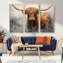 Scottish Highland Wall Art Canvas Print, Framed Longhorn Art by MyGreatCanvas | Canvas Wall Art Prints | Photo Prints & Wall Decor