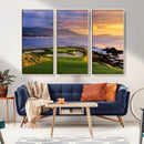 Pebble Beach Golf Wall Art Canvas Print – Iconic Coastal by MyGreatCanvas | Canvas Wall Art Prints | Photo Prints & Wall Decor