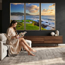Pebble Beach Golf Links Wall Art Canvas Print – Iconic