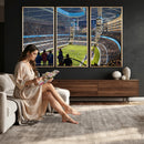 Chicago Dome Stadium Wall Art Canvas Print – Framed Modern