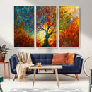 Yggdrasil Tree of Life Mosaic Stained Glass Wall Art, Tree