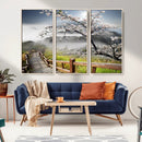 Sakura Cherry Blossom Pathway Canvas Wall Art – Tranquil