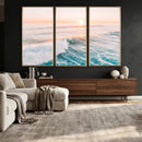 Sunset Surfing Wall Art Canvas Print, Ocean Wave Surfer with by MyGreatCanvas | Canvas Wall Art Prints | Photo Prints & Wall Decor
