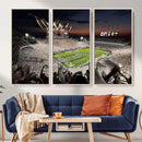 Epic Night Football Stadium Wall Art Canvas Print, Fireworks by MyGreatCanvas | Canvas Wall Art Prints | Photo Prints & Wall Decor