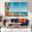 Scenic Beach Wall Art Canvas Print – Tall Palm Trees, Sandy by MyGreatCanvas | Canvas Wall Art Prints | Photo Prints & Wall Decor