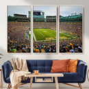 Green Bay Packers Lambeau Field Stadium Wall Art Canvas by MyGreatCanvas | Canvas Wall Art Prints | Photo Prints & Wall Decor