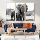 Elephant Family Africa Wall Art Canvas Print by MyGreatCanvas | Canvas Wall Art Prints | Photo Prints & Wall Decor