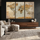 World Map Canvas Print – Detailed Map of the World Wall Art by MyGreatCanvas | Canvas Wall Art Prints | Photo Prints & Wall Decor