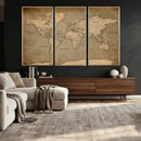 World Map Canvas Print – Framed Travel Map Wall Art for by MyGreatCanvas | Canvas Wall Art Prints | Photo Prints & Wall Decor