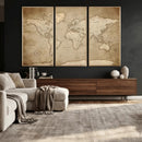 Colorful Watercolor World Map Canvas Wall Art – Framed by MyGreatCanvas | Canvas Wall Art Prints | Photo Prints & Wall Decor