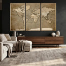 World Map Wall Art Canvas Print, Framed Map Art Picture by MyGreatCanvas | Canvas Wall Art Prints | Photo Prints & Wall Decor