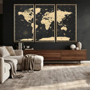 World Map Canvas Print – Detailed Map of the World Wall Art by MyGreatCanvas | Canvas Wall Art Prints | Photo Prints & Wall Decor