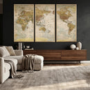 World Map Canvas Print – Detailed Map of the World Wall Art by MyGreatCanvas | Canvas Wall Art Prints | Photo Prints & Wall Decor