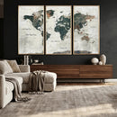 World Map Canvas Print – Framed Travel Map Wall Art for by MyGreatCanvas | Canvas Wall Art Prints | Photo Prints & Wall Decor