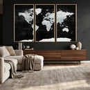 World Map Canvas Print – Framed Push Pin Wall Art, Color by MyGreatCanvas | Canvas Wall Art Prints | Photo Prints & Wall Decor