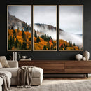 Autumn Forest Wall Art Canvas Print, Foggy Mountain by MyGreatCanvas | Canvas Wall Art Prints | Photo Prints & Wall Decor
