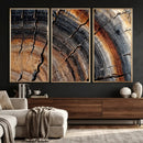 Abstract Tree Ring Wall Art Print – Natural Rustic Wood by MyGreatCanvas | Canvas Wall Art Prints | Photo Prints & Wall Decor