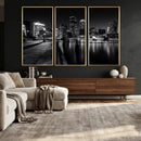Boston Wall Art Canvas Print, Boston City Downtown Night by MyGreatCanvas | Canvas Wall Art Prints | Photo Prints & Wall Decor
