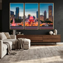 Chicago Wall Art Canvas Print - Chicago City Downtown Night by MyGreatCanvas | Canvas Wall Art Prints | Photo Prints & Wall Decor