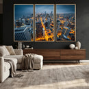 Chicago Wall Art Canvas Print - Chicago City Downtown Night by MyGreatCanvas | Canvas Wall Art Prints | Photo Prints & Wall Decor