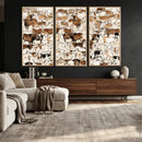 Large Longhorn Wall Art Canvas Print - Abstract Cow Animal by MyGreatCanvas | Canvas Wall Art Prints | Photo Prints & Wall Decor