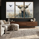 Abstract Highland Cow Animal Wall Art Canvas Print by MyGreatCanvas | Canvas Wall Art Prints | Photo Prints & Wall Decor