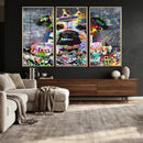 Graffiti Dog Wall Art Decor for Teen Bedroom - Abstract by MyGreatCanvas | Canvas Wall Art Prints | Photo Prints & Wall Decor