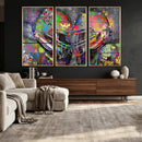 Graffiti Football Helmets Wall Art Canvas Print, Urban by MyGreatCanvas | Canvas Wall Art Prints | Photo Prints & Wall Decor