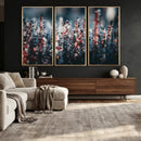 Winter Heather Wall Art Canvas Print, Frosted Floral Nature by MyGreatCanvas | Canvas Wall Art Prints | Photo Prints & Wall Decor