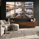 Rocky Coast Ocean Sunset Wall Art Canvas Print, Dramatic by MyGreatCanvas | Canvas Wall Art Prints | Photo Prints & Wall Decor