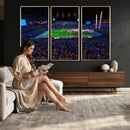 Ole Miss Rebels Vaught Hemingway Stadium Wall Art Canvas