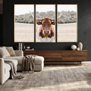 Texas Longhorn Bull Wall Art Canvas Print, Rustic Western by MyGreatCanvas | Canvas Wall Art Prints | Photo Prints & Wall Decor