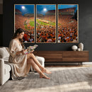 Clemson Tigers Memorial Stadium Wall Art Canvas Print