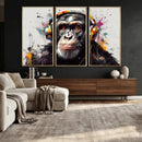 Dj Monkey Wall Art Canvas Print – Colorful Pop Art Banksy by MyGreatCanvas | Canvas Wall Art Prints | Photo Prints & Wall Decor