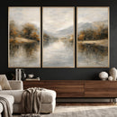 Abstract Landscape Wall Art Canvas Print, Modern Lake by MyGreatCanvas | Canvas Wall Art Prints | Photo Prints & Wall Decor