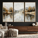 Neutral Abstract Lake Landscape Wall Art Canvas Print by MyGreatCanvas | Canvas Wall Art Prints | Photo Prints & Wall Decor