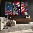USA Statue of Liberty Graffiti Street Art Wall Art Canvas by MyGreatCanvas | Canvas Wall Art Prints | Photo Prints & Wall Decor