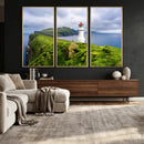 Coastal Lighthouse Wall Art Canvas Print, Cliffside Ocean by MyGreatCanvas | Canvas Wall Art Prints | Photo Prints & Wall Decor