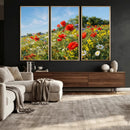 Wildflower Meadow Wall Art Canvas Print – Colorful Poppy and by MyGreatCanvas | Canvas Wall Art Prints | Photo Prints & Wall Decor