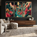 Colorful Japanese Landscape Print: Maximalist Panoramic Wall by MyGreatCanvas | Canvas Wall Art Prints | Photo Prints & Wall Decor