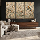Vintage Birds and Flowers Wall Art Canvas Print, Botanical by MyGreatCanvas | Canvas Wall Art Prints | Photo Prints & Wall Decor