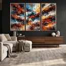 Lyrical Abstrac Wall Art Canvas Print, Orange Blue Abstract by MyGreatCanvas | Canvas Wall Art Prints | Photo Prints & Wall Decor
