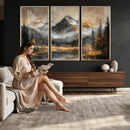 Mountain Lake Canvas Wall Art — Rustic Forest Landscape by MyGreatCanvas | Canvas Wall Art Prints | Photo Prints & Wall Decor