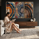 Tree Ring Triptych Canvas Wall Art — Set of 3 Wood Grain by MyGreatCanvas | Canvas Wall Art Prints | Photo Prints & Wall Decor