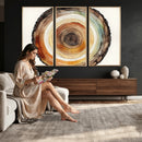 Natural Wood Slice Wall Art Canvas Print, Tree Ring Wall by MyGreatCanvas | Canvas Wall Art Prints | Photo Prints & Wall Decor