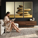 Zen Stone Wall Art Canvas Print, Balanced Rock Stack Framed by MyGreatCanvas | Canvas Wall Art Prints | Photo Prints & Wall Decor